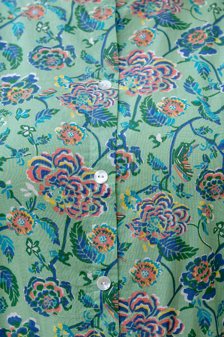Mint Green Pure Cotton 'A' Line Kurta