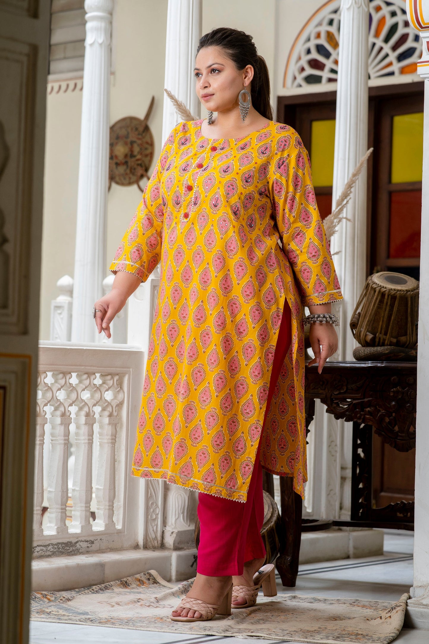 Pure Cotton Kurta Pant Set