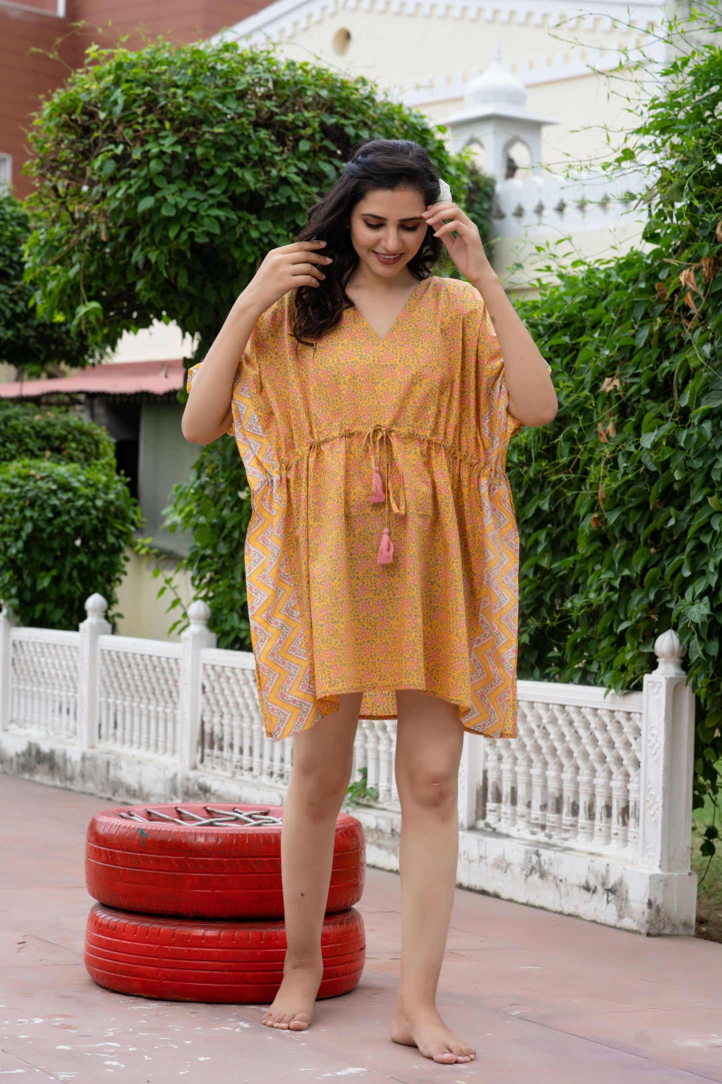 Short Cotton Kaftan