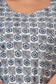 Blue Block Print Pure Cotton Top