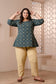 Green Chunri Print Pure Cotton Top