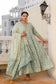Beige Embroidered Anarkali Kurta & Dupatta Set (Pure Cotton)