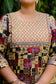 Multicolor Printed Anarkali Kurta with Embroidered Yoke