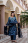 Blue Muslin Kurta pant Dupatta Set