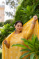 Yellow Mirror Work Kurta pant Dupatta Set