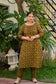 Brown Printed Kurta pant Dupatta Set (Cotton)