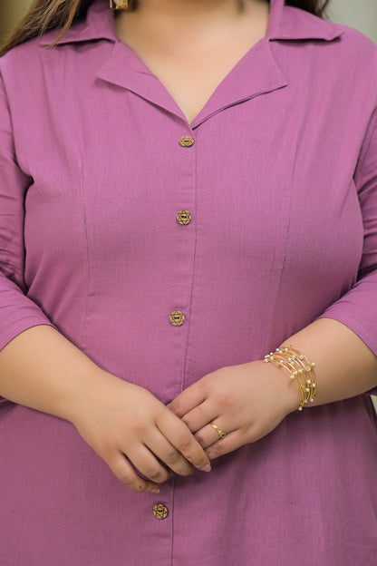 Pink Collared Co-Ord Set