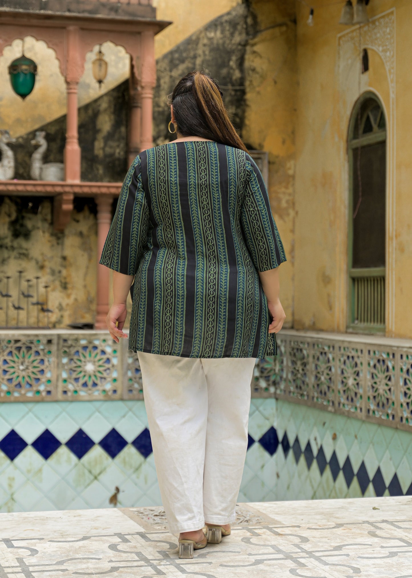 Black Printed Top/Tunic