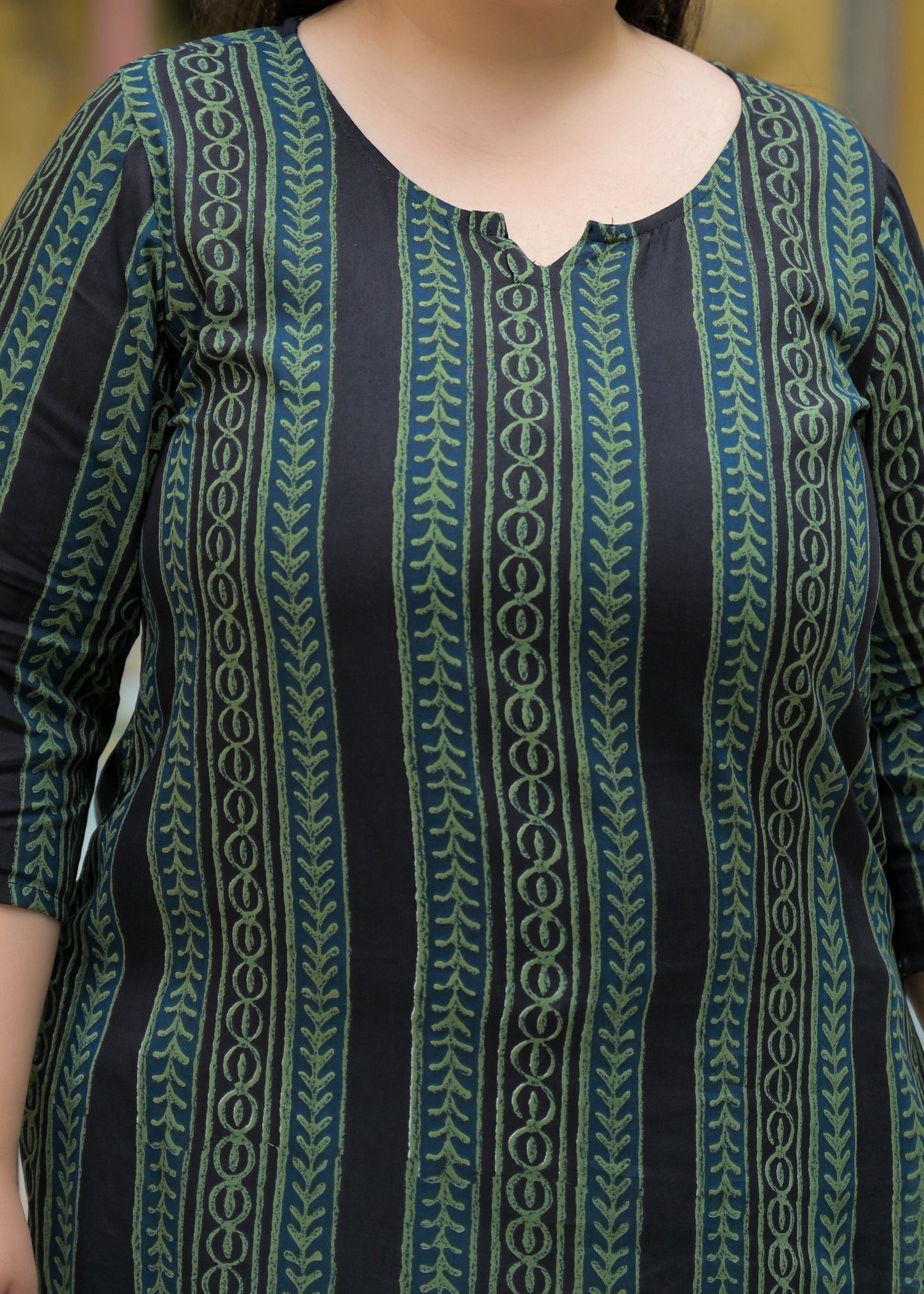 Black Printed Top/Tunic