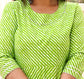 Lime Green Lehariya Anarkali Kurti
