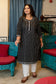 Black Pure Cotton Straight Kurti