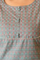 Grey Pure Cotton Straight Kurti