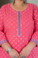 Pink Pure Cotton Straight Kurti