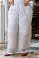 Cotton Sipli Work Palazzo (White)