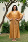 Women's Cotton Printed Half Sleeve V Neck Casual Kaftaan
